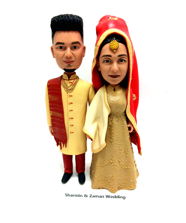 Custom cake topper Indian Wedding cake toppers figurine cake toppers